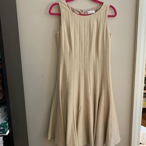 Calvin Klein A-line Light Tan Dress